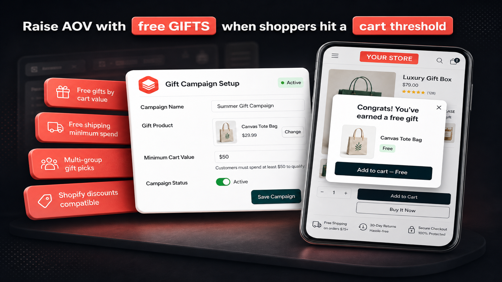 GIE: Discount & Gift Campaign app preview