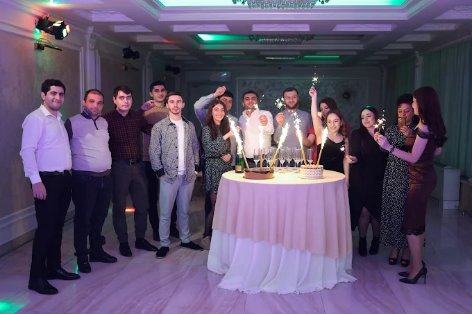 BN Systems team celebrating together